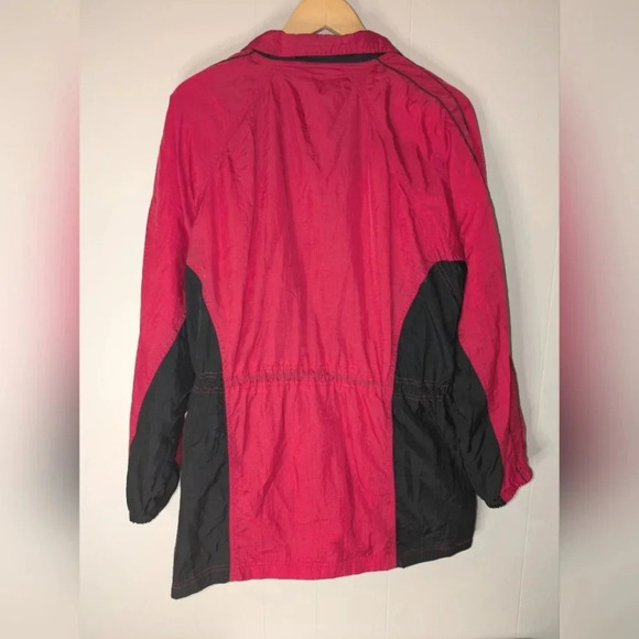 Olympics Windbreaker Jacket Team USA Black Red size Large 90's Vintage - Picture 5 of 6
